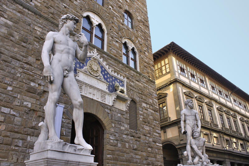 Michelangelo david front palazzo vecchio